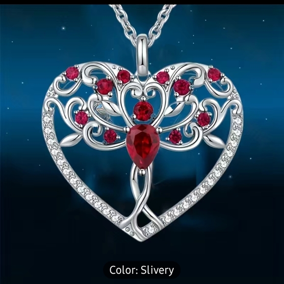 NEW Tree of Life Heart Necklace - Picture 2 of 6